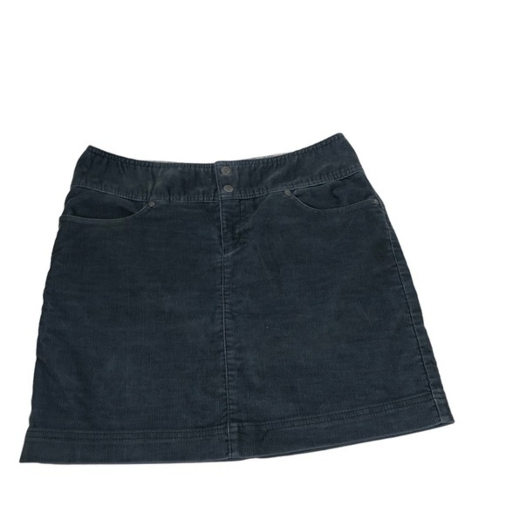 ATHLETA Vintage Ridge Corduroy Skirt Womens 6 Teal  Stretch Mini #773874
